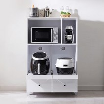 보루네오 엘리브 바인 주방 밥솥 렌지대 높은 수납장 800 sg098, 네이비