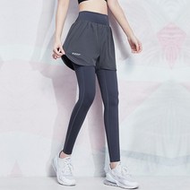 그리드오브 여성 심플 반바지 일체형 레깅스