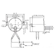 하이보1마력토크 전기 기계 마이크로 모터 DC 24 110V 220V RPM 고속 강력 마그네틱 파워 높은 1.5 2 3 4, 05 5rpm_03 AC220V