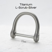 티타늄 명품 자동차 제작 키링 키홀더 백참 열쇠 고리 말굽 버클 경량 키 체인 컬러, 티타늄-L-S-실버