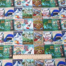 마작패 세트 영행용 50*145cm 패치 워크 인쇄 폴리에스터 직물 바느질 퀼트 재료 DIY 만화 c21255, 01 1055389_01 Polyester Cotton