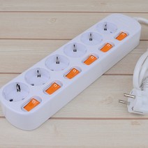 납작멀티탭 다이소 멀티 콘센트 슬림 개별스위치 6구, 2.5M