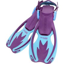 미국직배송 Cressi 바위 지느러미 퍼플/블루 S/M, Fins Blue/Orange, S/M US Kid 9.5/13.5 EU 26/