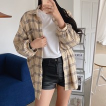 박시핏 데이즈 체크남방 셔츠