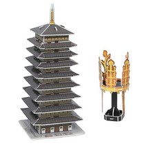 한국사 입체퍼즐 - 삼국 신라금관과 황룡사구층목탑, 없음