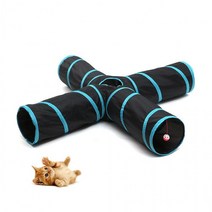 십자형 NE고양이 터널놀이 고양이흥미유발 바스락터널, 상세페이지 참조