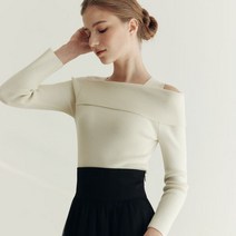 제로스트릿 2컬러 솔리드 언발란스 오프숄더 스웨터 SOLID UNBALANCE OFF SHOULDER SWEATER 467621