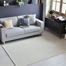 휴고하우스 사계절 먼지없는 [피치] 사각 카페트 러그 친환경논슬립