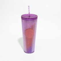 스타벅스 디스코 퍼플 그리드 콜드컵, 710ml