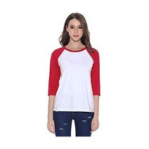 해외쇼핑/HUHOT Cotton Crew Neck 3/4 Sleeve Jersey Shirt Baseball Tee Raglan T-Shirts ogehen