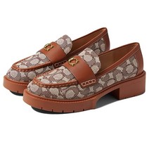 코치 Leah Textu레드 Jacquard 로퍼 - Cocoa/Burnished Amber 32M250675
