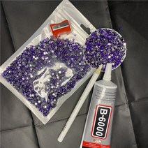 diy 베어브릭보석십자수 큐빅 베어브릭 만들기 22CM 재료 패키지, 22CM베어, 크리스탈바이올렛5종세트+곰