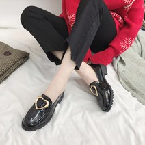 여성용 모양 골드링 로퍼
