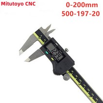 버어니어 캘리퍼스 Mitutoyo CNC LCD 디지털 캘리퍼스 버니어 캘리퍼스 전자 150 200 300 mm 500-196-20 6, 02 Digital 0-200mm