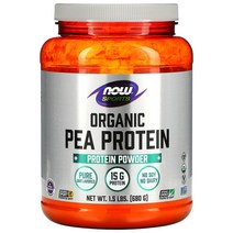 Sports Organic Pea Protein Powder Pure Unflavored 1.5 lbs (680 g)