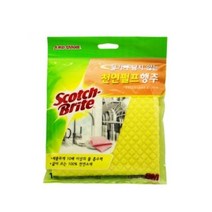 BTM 3M 물기가 남지않는 천연펄프 행주 노랑, 본상품