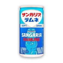일본 산가리아 라무네 캔 사이다 축제 음료수 190ml