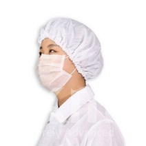 크린룸 방진 모자 케이엠 후드 무진모 제전모 C3, 옐로우S