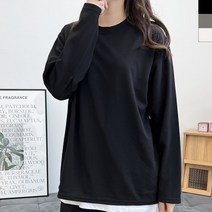 GBB KT21 여자루즈핏엠보싱긴팔티, 그레이, 1개