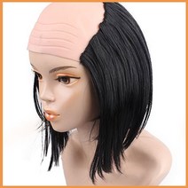 마빡이 블랙 가발 검정 추천 코메디 개그맨 대머리 민머리 머머리 패션 마빡아 노올자 놀자 코메디언 개그 헤어 스타일 위그 스타일링 응원 축제 행사 파티 웨이브 트렌드, 단품, 단품