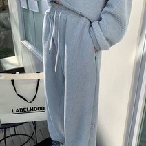 여성 세트 봄 레저 뜨거운 판매 2 pcs 스웨터 바지 세련된 레트로 Tracksuit