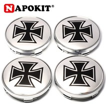 벤츠 휠 커버 4 개몫 60mm 독일 철 십자가 로고 철 자동차 휠 센터 캡의 크로스 스코다 폭스 바겐 bmw 아우디 볼보 림 용 자동차 허브 커버