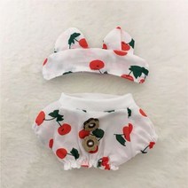 무속성솜인형 아이돌인형 10cm인형 수제 인형옷 잠옷 2 개 10cm 아이 마스크 세트 3 가지 색상 속성 없, 01 A_01 10CM