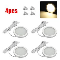 4PCS 인테리어 조명 보트 캠핑 트레일러 LED 스포트 라이트 밴 캐러밴 캠핑카 12V, 4000K Natural White