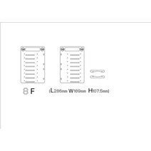 nas 구축 3.5인치 DIY 하드 드라이브 브래킷 HDD 아크릴 디스크 선반 투명 케이지 NAS 서버 3.5 인치, 8F