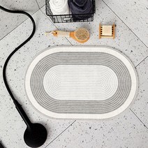 루나글램 빨아쓰는 소프트 규조토 발매트, 그레이