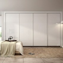 한샘(가구) [한샘] 글로우 슬라이딩 붙박이장 3300~3400 화이트_선반형, 선택완료