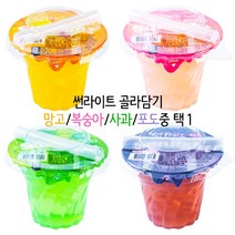 썬라이트 180ml 골라담기 망고맛 사과맛 복숭아맛 포도맛, 복숭아180ml, 1개