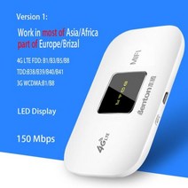 라우터 5g 포켓 와이파이 도시락 5G 모바일 usb 휴대용 차량용 lte lte라우터 벤톤 잠금 해제 4G Lte 핫스팟 Mifi Sim 카드 플러그 앤 플레이 VPN 150Mb, 없음, 2050mAh battery+Version 1