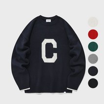 614223 커버낫 램스울 C 로고 크루넥 니트 6color