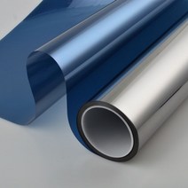 시트지 필름 창문 창 유리용 편도 거울 유리 개인 정보 자기 접착 주거용 DIY 열 제어 눈부심 방지 UV 색조 사무실, dark blue silver