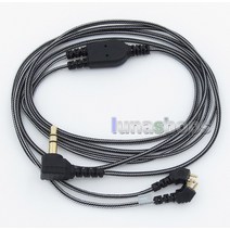 흑백 이어폰 오디오 케이블 에티모틱 ER4B ER4PT ER6I LN005505, 한개옵션0