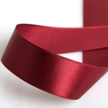 홀리코 선물 포장 공예 공단 실크 리본 끈 25mm 40mm (길이 9M), 50자주색