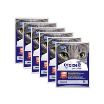 테비토퍼 먼지제로 고양이 모래 무향, 4L, 6개입
