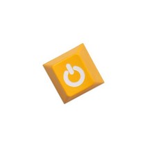 감성키보드 타자기 사무실 핸드폰블루투스 PC 셧다운 레이저 pbt 키캡, CProfile Poff Yellow