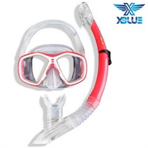 XBLUE 레져 스노클링용 마스크 스노클세트 06675z, 기본/XB-206(스노클링세트)[RED
