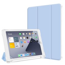 페버 A 아이패드 미니 4 5세대 7.9인치 애플펜슬 수납홀더 스마트커버 클리어 컬러 케이스 YP-CIP200MA, 다크그린