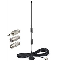 50 ohm AM/FM 안테나 스테레오 수신기 홈 시어터 튜너 실내 비디오 39XC 용 마그네틱베이스 FM 라디오