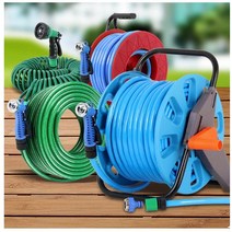 긴 물호스릴 워터릴 물호스건 분사건 수도고무 물청소, 다용도 릴호스 18M