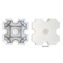 콘크리트 주택 틀 모형 금형틀 시멘트 금형 정원 거푸집 14 스타일 새로운 수동 주차장 잔디 벽돌 DIY 플라스틱 경로 제조기 돌 도로 장식, 11