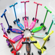 마이크로킥보드 맥시T 디럭스 LED 유아킥보드, 레드