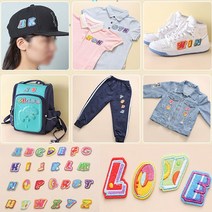 키밍 열부착 이니셜 알파벳 패치 옷수선 마트 스티커 와펜 캐릭터 DIY 리폼 자수, F