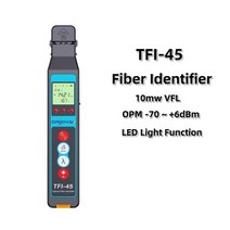 바로찜 광네트워크 보조용품 TFI-45 광섬유 식별자 10mw 시각 장애 탐지기 800-1700nm SM 라이브, 01 TFI-45-A, 1개