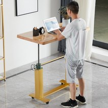 서서일하는 높이조절책상 수동식 스터디 모션책상 스탠딩데스크, 120X60X높이 70-120CM