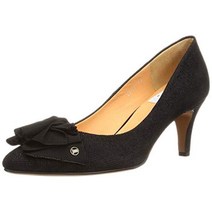 [랑방 온 블루] 포인티드 투슈링크 리본 펌프스 레이디스 2645 블랙 콤비 23.0 cm E