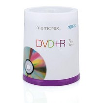 Memorex DVD plus R 16x 4.7GB 100팩 스핀들, 100 Pack DVD+R Spindle